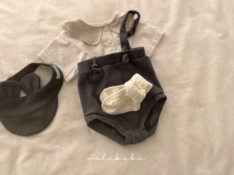 Valu Bebe - Korean Baby Fashion - #babyboutiqueclothing - Low Dungarees Body Suit - 6