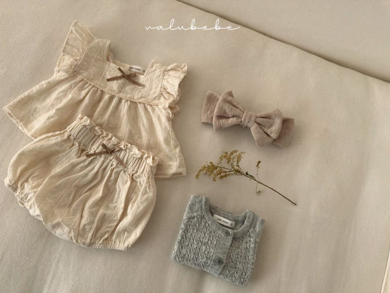 Valu Bebe - Korean Baby Fashion - #babyboutiqueclothing - Eyelet Ribbon Bloomers - 9
