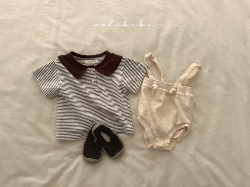 Valu Bebe - Korean Baby Fashion - #babyfever - Low Dungarees Body Suit - 9