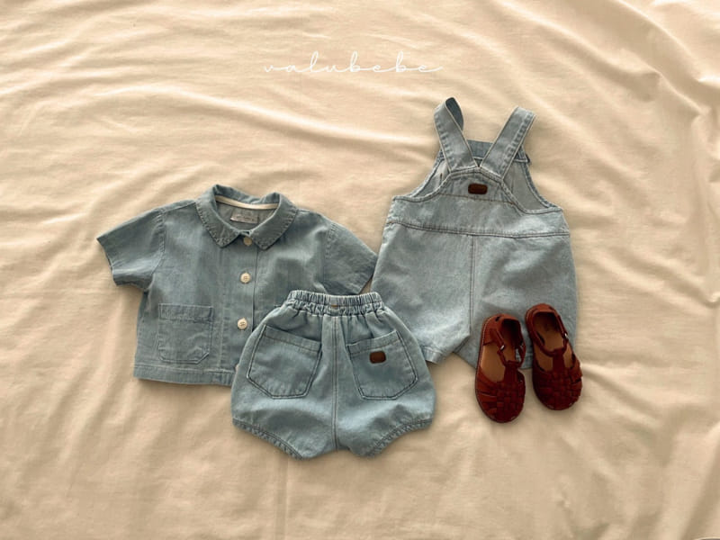 Valu Bebe - Korean Baby Fashion - #babyoutfit - Summer Denim Shirt Jacket - 5