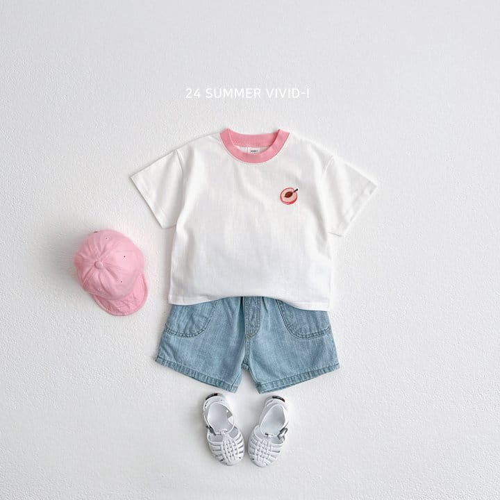 Vivid I - Korean Children Fashion - #childrensboutique - Fruit Embroidery Top Bottom Set - 11