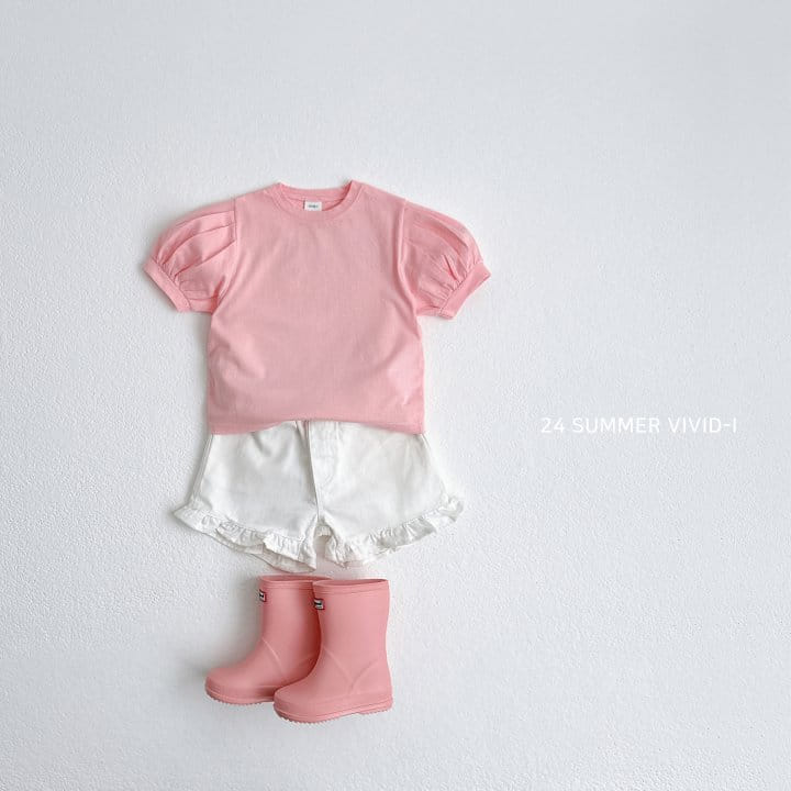 Vivid I - Korean Children Fashion - #kidsstore - Bibi Puff Short Sleeve Tee - 10