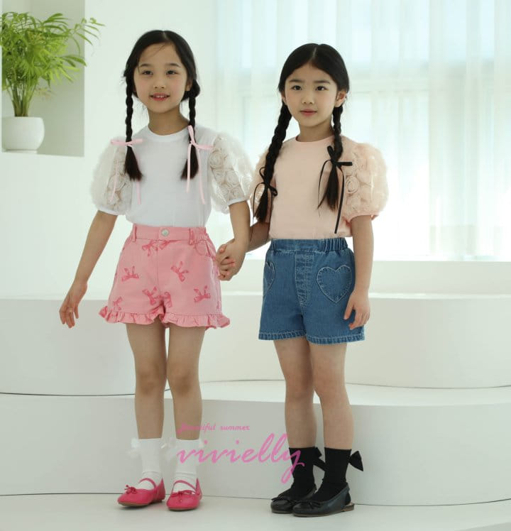Vivielly - Korean Children Fashion - #childofig - Bere Puff Tee - 10