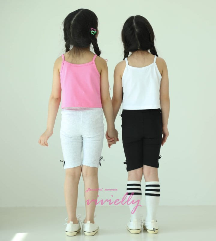 Vivielly - Korean Children Fashion - #designkidswear - Ribbon Sleeveless Tee - 8