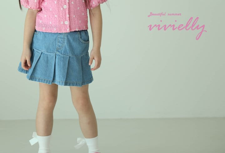Vivielly - Korean Children Fashion - #fashionkids - Juju Wrinkle Skirt - 2