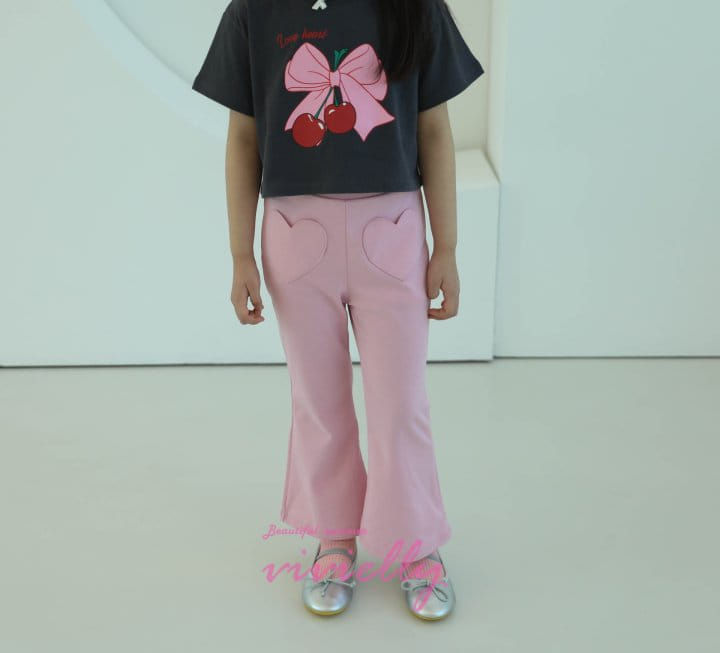 Vivielly - Korean Children Fashion - #kidzfashiontrend - Love Me Boots Cur Pants - 2