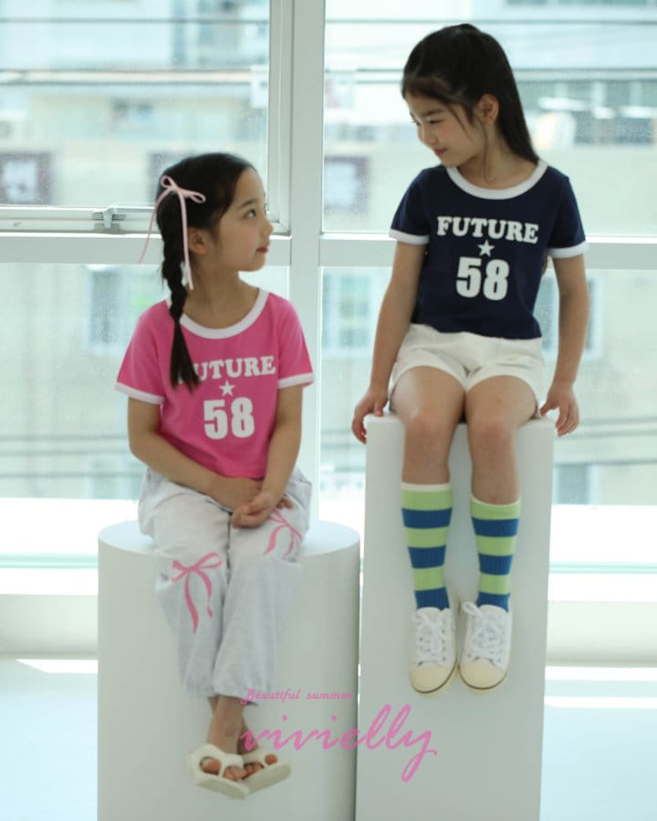 Vivielly - Korean Children Fashion - #magicofchildhood - Star Color Piping Tee - 4