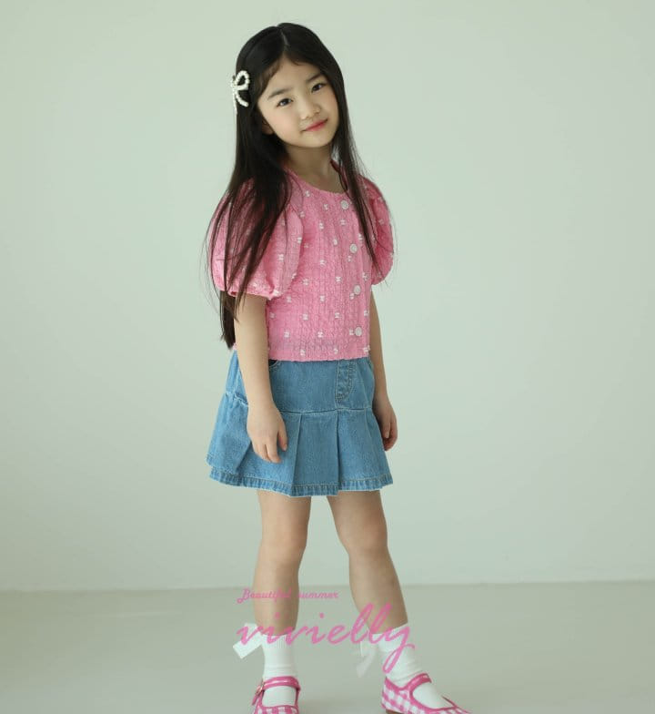 Vivielly - Korean Children Fashion - #prettylittlegirls - Juju Wrinkle Skirt - 10