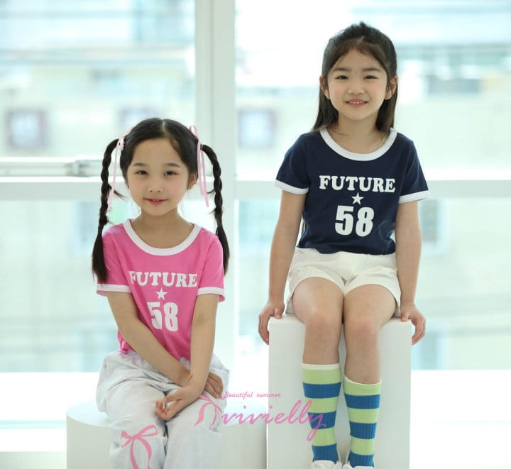 Vivielly - Korean Children Fashion - #stylishchildhood - Star Color Piping Tee - 8