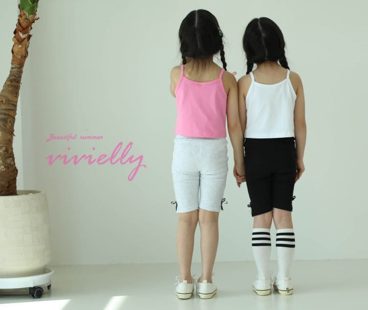Vivielly - Korean Children Fashion - #stylishchildhood - Ribbon Sleeveless Tee - 5