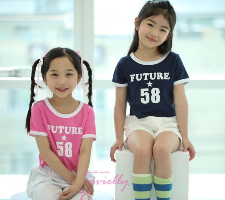 Vivielly - Korean Children Fashion - #toddlerclothing - Star Color Piping Tee - 7