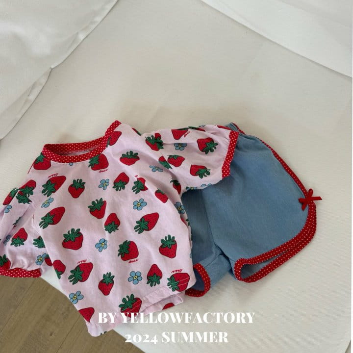 Yellow Factory - Korean Children Fashion - #Kfashion4kids - Strawberry Tee - 3
