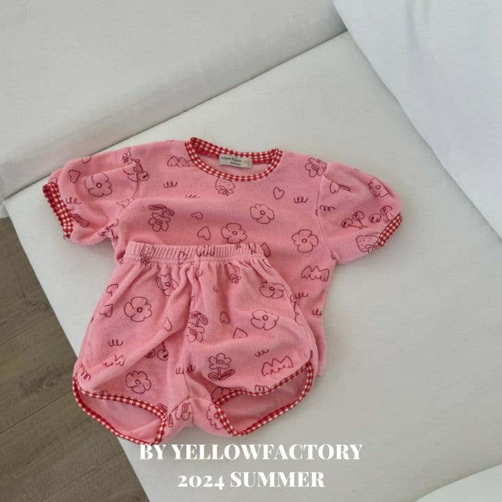 Yellow Factory - Korean Children Fashion - #Kfashion4kids - Terry Top Bottom Set - 9
