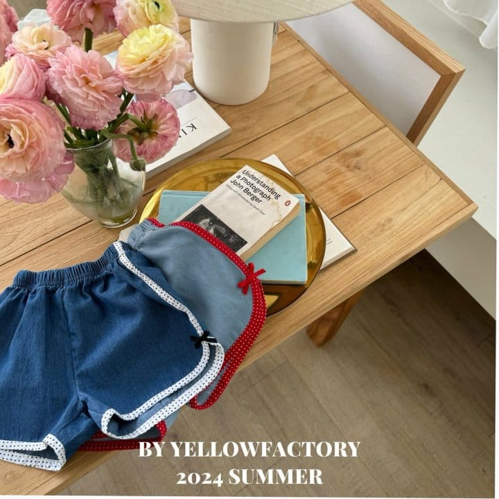 Yellow Factory - Korean Children Fashion - #childofig - Dot Denim Pants - 3