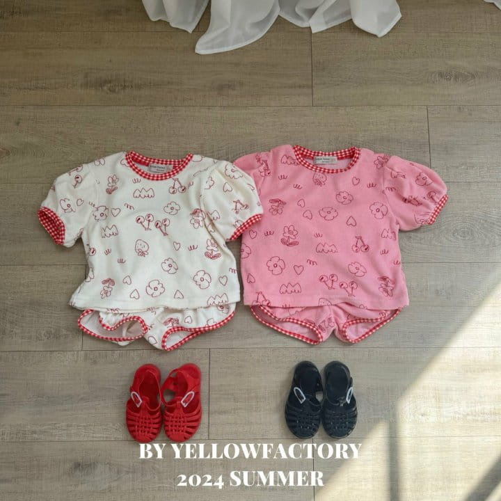 Yellow Factory - Korean Children Fashion - #childofig - Terry Top Bottom Set
