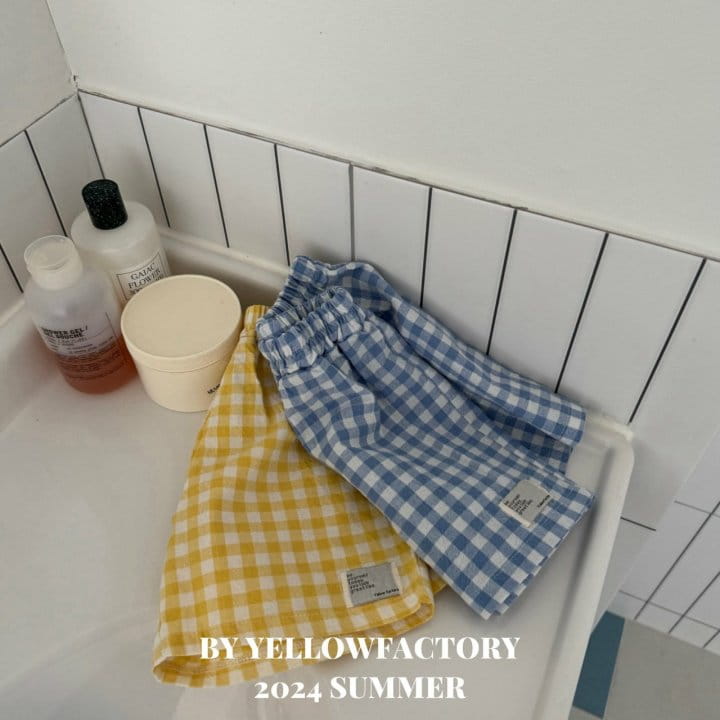 Yellow Factory - Korean Children Fashion - #kidsstore - Check Pants - 3