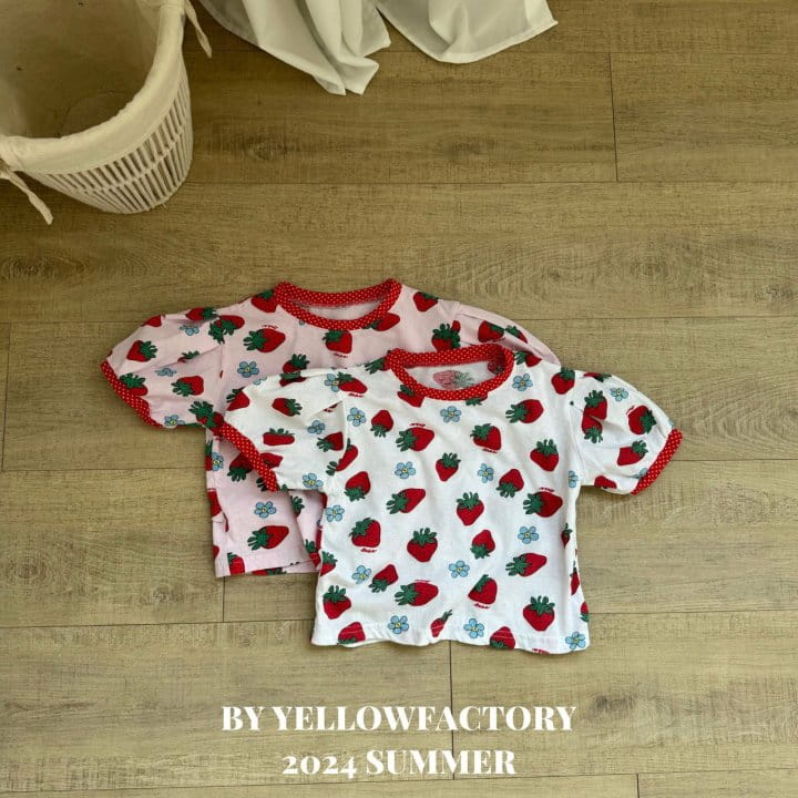 Yellow Factory - Korean Children Fashion - #kidsstore - Strawberry Tee