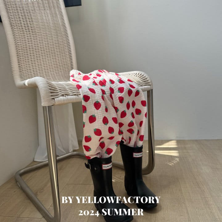 Yellow Factory - Korean Children Fashion - #kidsstore - Strawberry Gojaengi Pants - 2