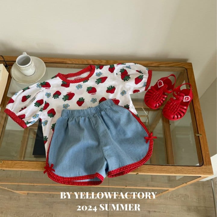 Yellow Factory - Korean Children Fashion - #kidzfashiontrend - Strawberry Tee - 2