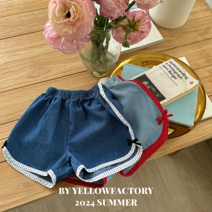 Yellow Factory - Korean Children Fashion - #kidzfashiontrend - Dot Denim Pants - 10
