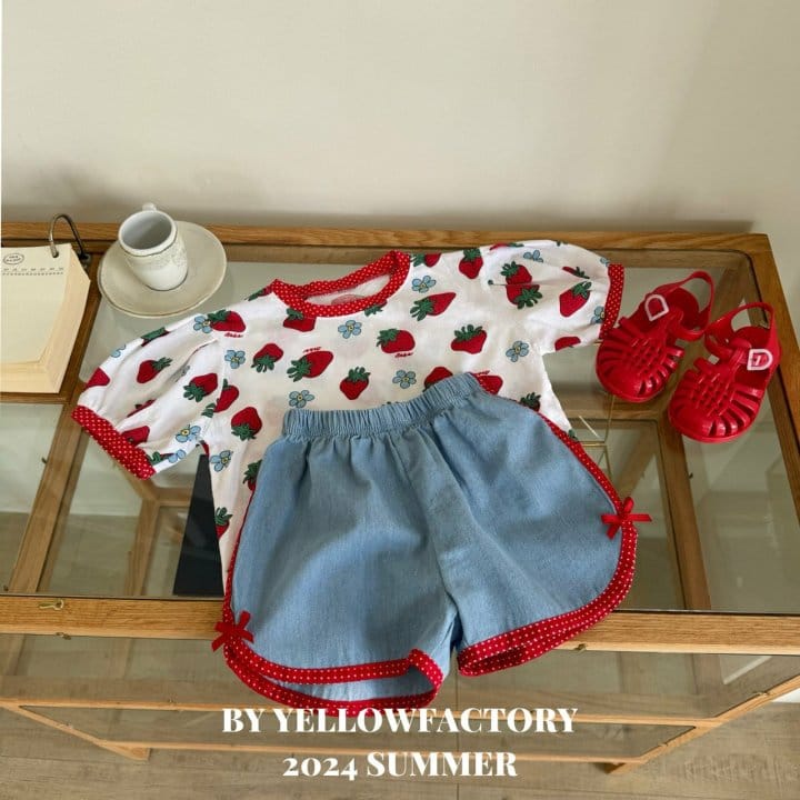 Yellow Factory - Korean Children Fashion - #Kfashion4kids - Strawberry Tee - 4