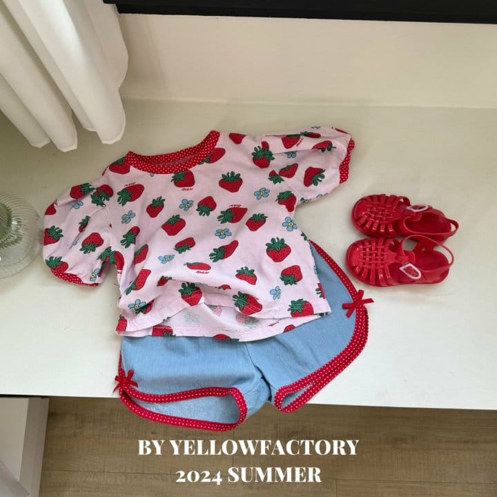 Yellow Factory - Korean Children Fashion - #magicofchildhood - Strawberry Tee - 5