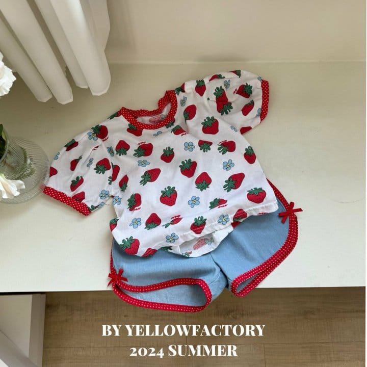 Yellow Factory - Korean Children Fashion - #prettylittlegirls - Strawberry Tee - 7