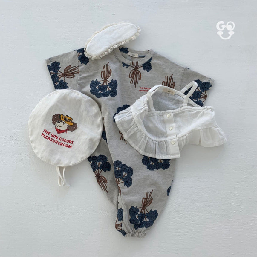 go;u - Korean Baby Fashion - #babyboutique - Flower Armful Body Suit - 2