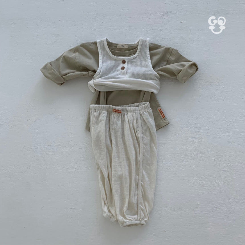 go;u - Korean Baby Fashion - #babyclothing - Sam Sam Sleeveless Tee - 5