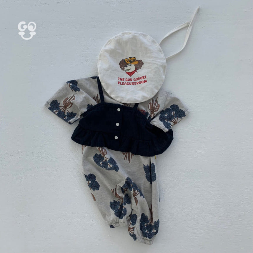 go;u - Korean Baby Fashion - #babyfever - Flower Armful Body Suit - 6