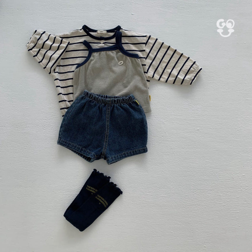go;u - Korean Baby Fashion - #babyootd - Bbangbbare Shorts - 2