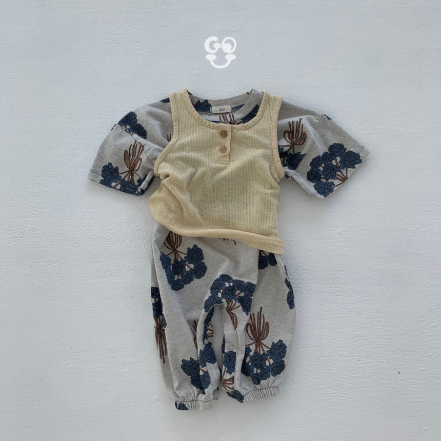 go;u - Korean Baby Fashion - #babyootd - Flower Armful Body Suit - 10