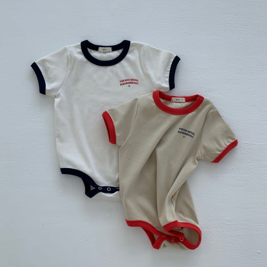 go;u - Korean Baby Fashion - #babyoutfit - Retro Body Suit