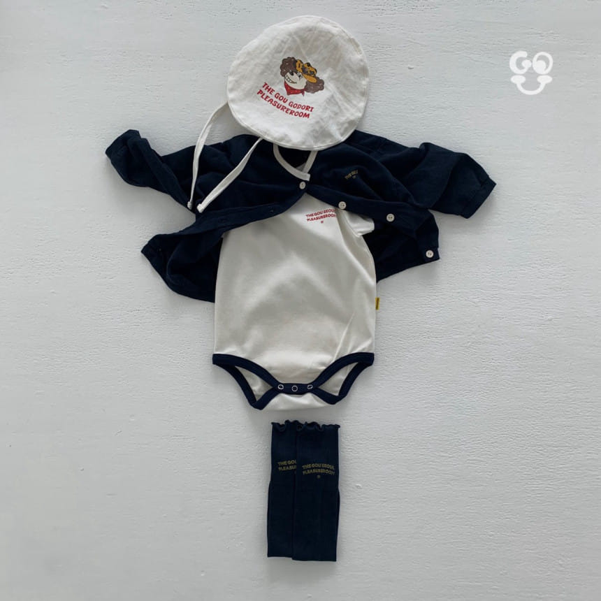 go;u - Korean Baby Fashion - #onlinebabyboutique - Retro Body Suit - 4