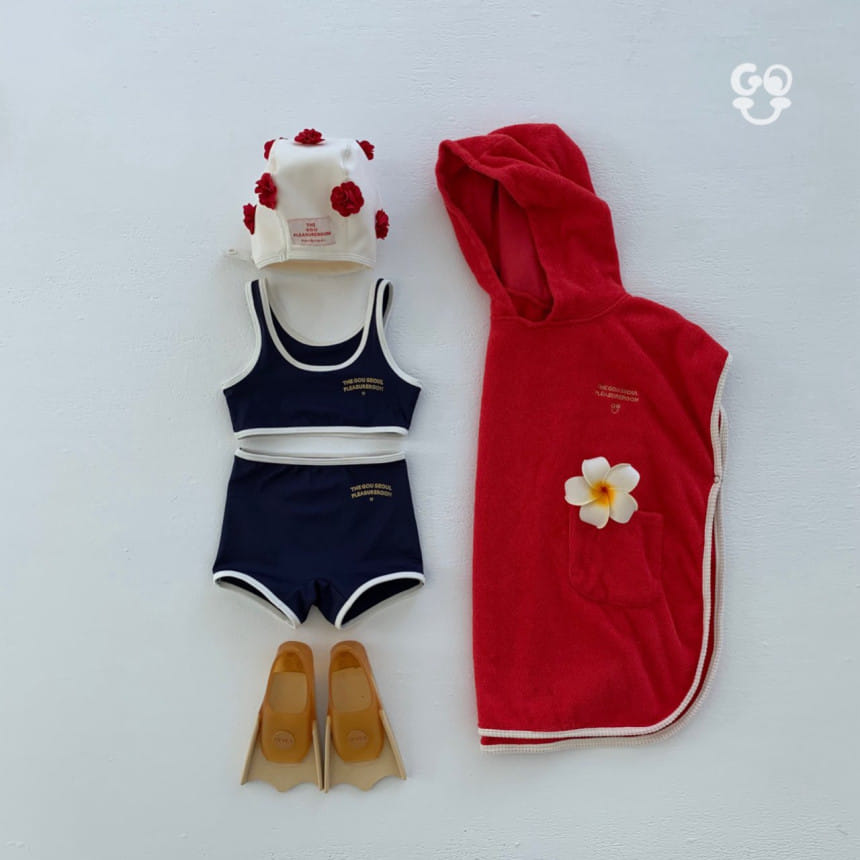 go;u - Korean Children Fashion - #childrensboutique - Please Wear Hoody Towel - 2