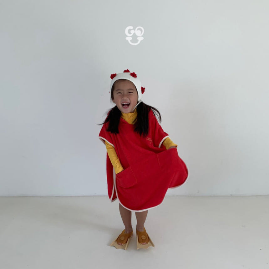 go;u - Korean Children Fashion - #designkidswear - Please Wear Hoody Towel - 3