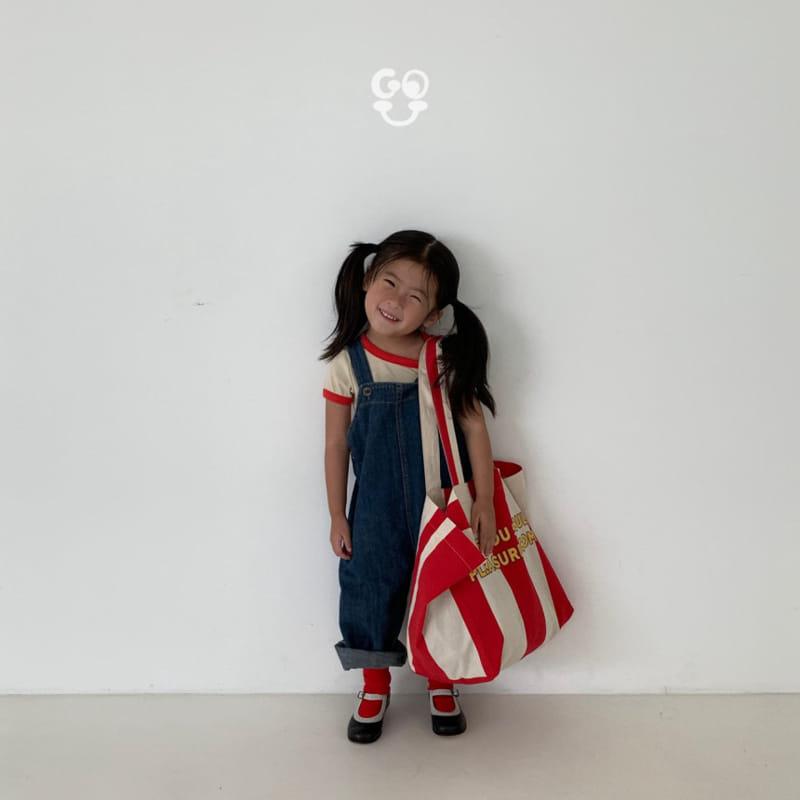 go;u - Korean Children Fashion - #littlefashionista - Ton Ton Dungarees Tee With Mom - 5