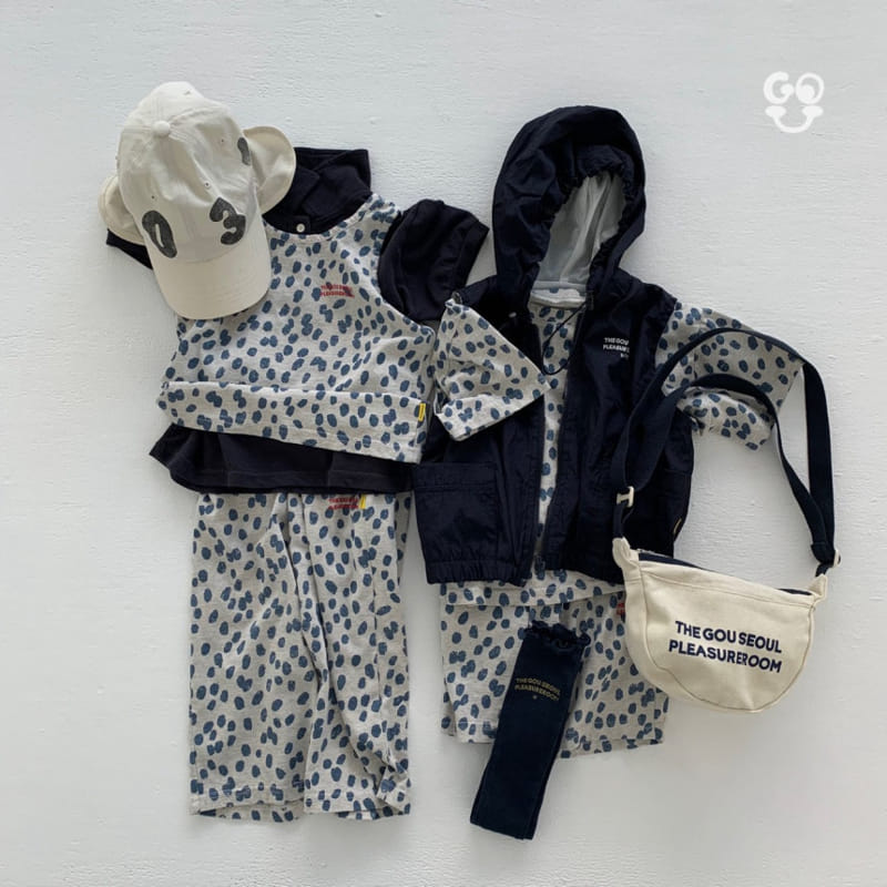 go;u - Korean Children Fashion - #littlefashionista - Dot Sleeveless Tee - 4