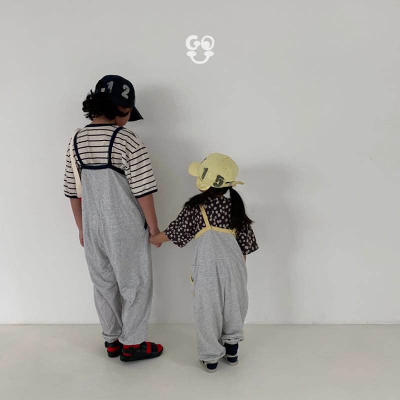 go;u - Korean Children Fashion - #prettylittlegirls - Point Overalls - 11