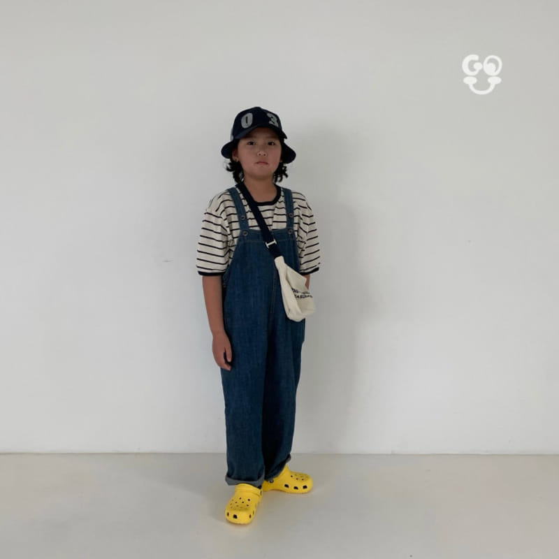 go;u - Korean Children Fashion - #prettylittlegirls - Ton Ton Dungarees Tee With Mom - 8