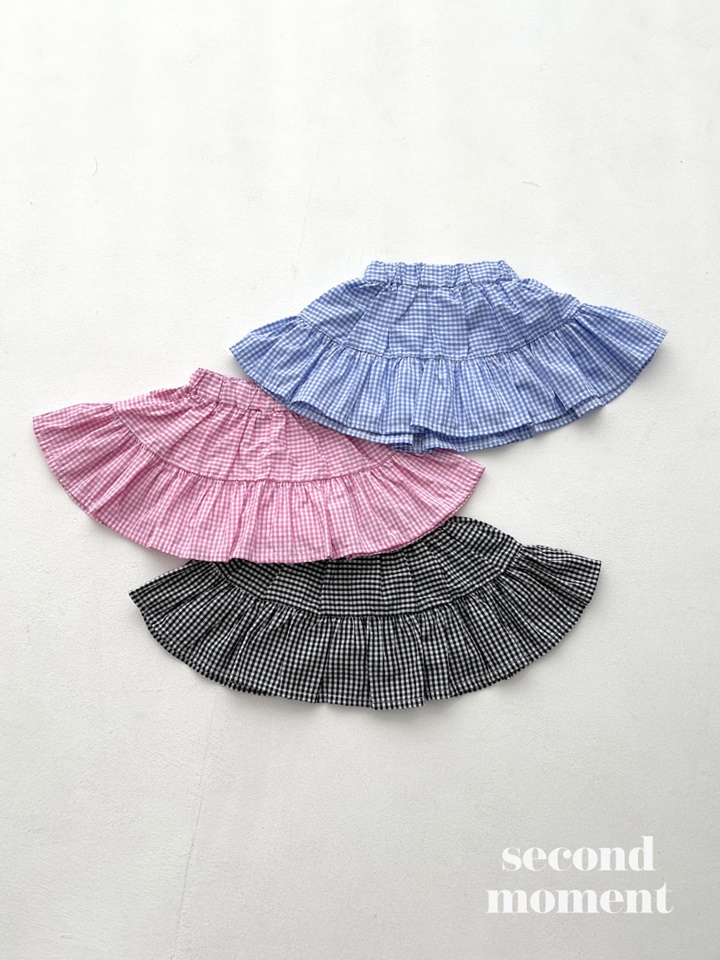 Check Kan Kan Skirt - KKAMI