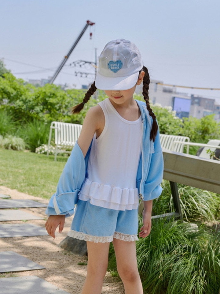 Ccomo Frill Span Sleeveless Tee