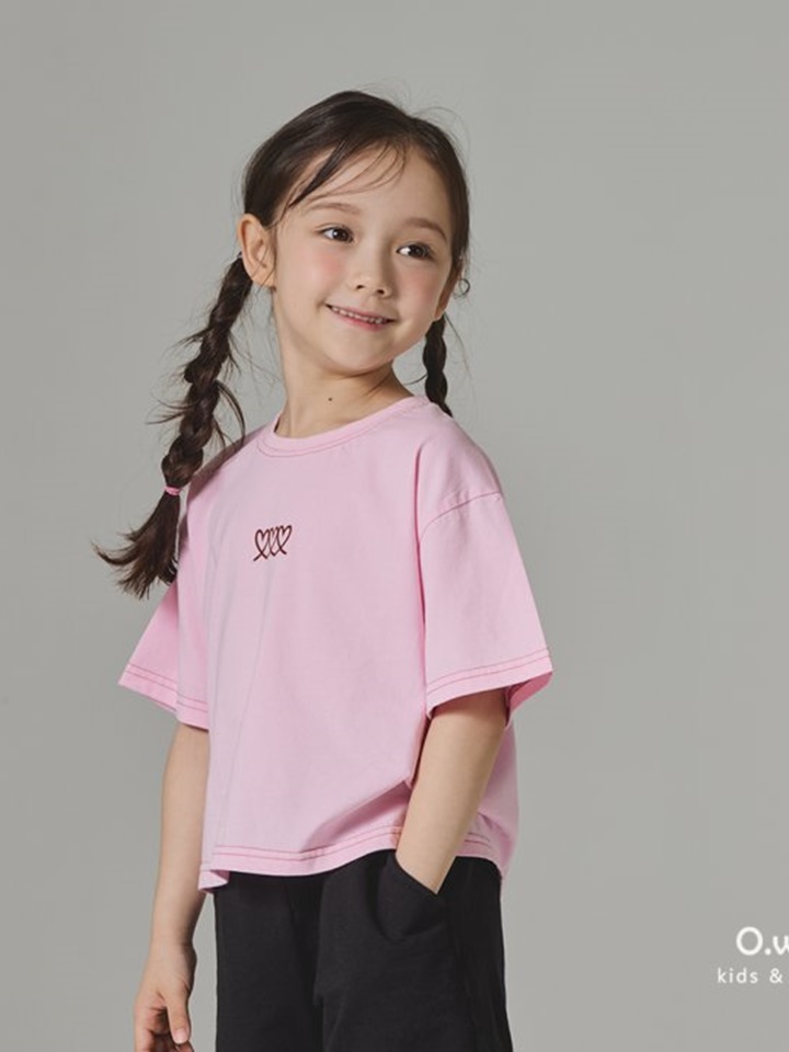 Heart Semi Crop Tee
