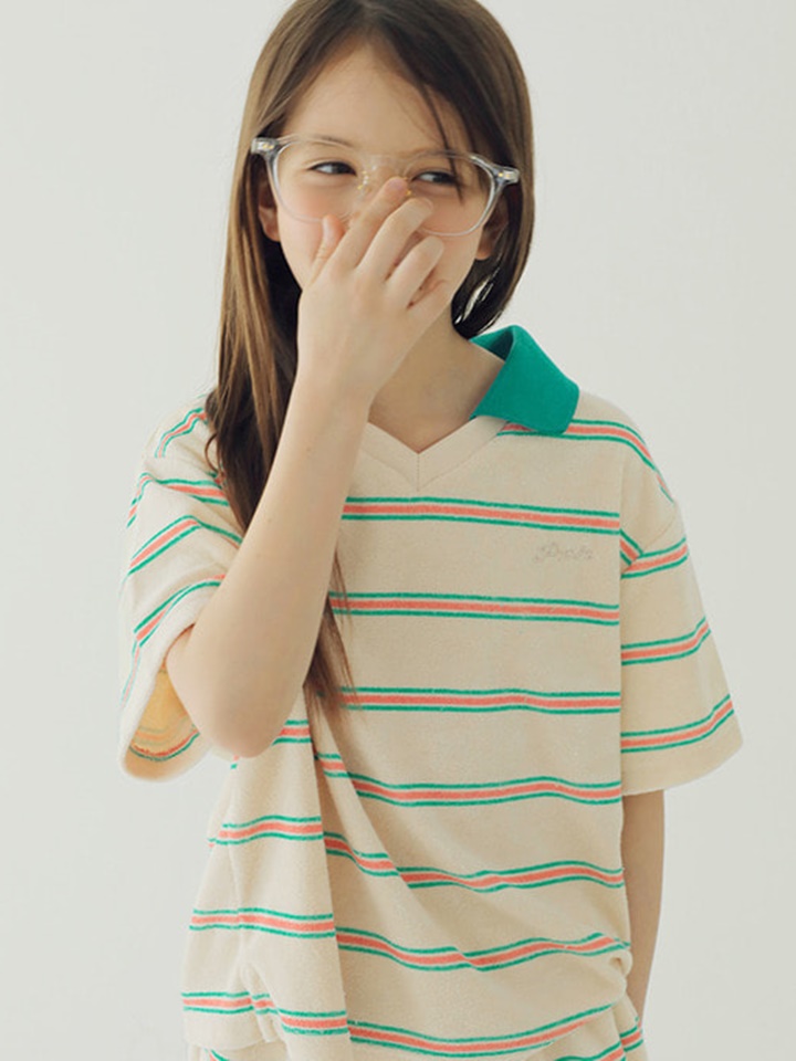 C Terry Collar Tee