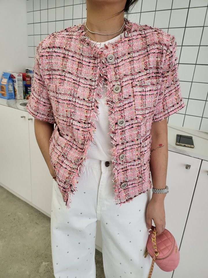 Short Sleeve Tassel Jacket Short Sleeve Tassel Jacket