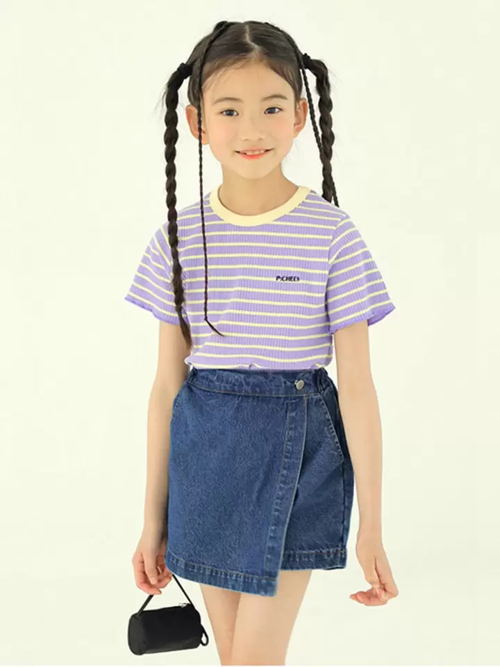 Denim Wrap Skirt