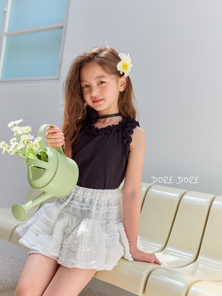 Terry Frill Sleeveless Tee