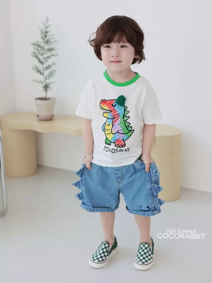 Crayon Dinosaur Tee
