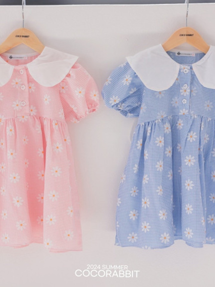 Flower Check One-Piece