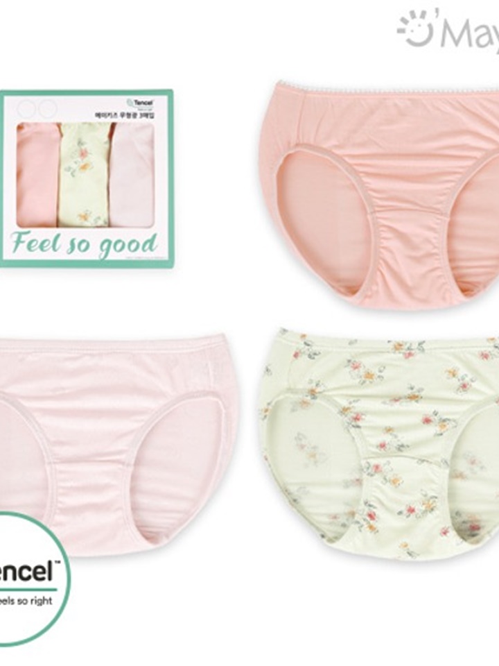 Heart Floral Girl Modal Triangular Underpants